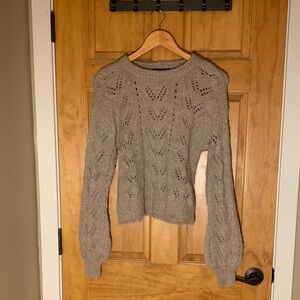 American Eagle Outfitters Taupe Knit Sweater